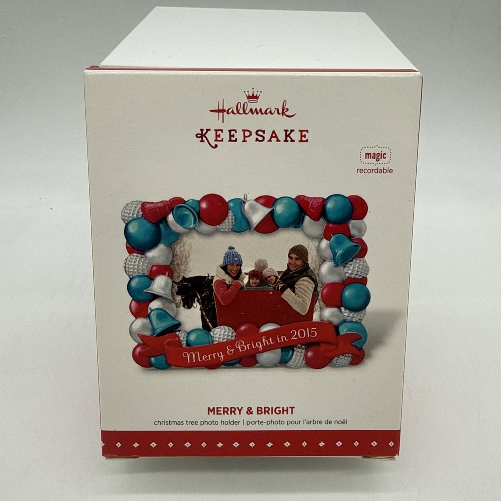 Hallmark Keepsake 2015 Magic & Merry Bright Photo Holder Ornament -- READ